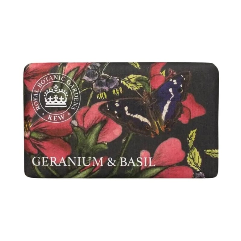 Луксозен сапун със Здравец и Босилек The English Soap Company KEW Geranium & Basil 240g