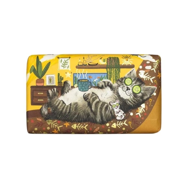 Луксозен растителен сапун - Коте The English Soap Company Wonderful Animals Cat Luxury Vegetable Soap 190g