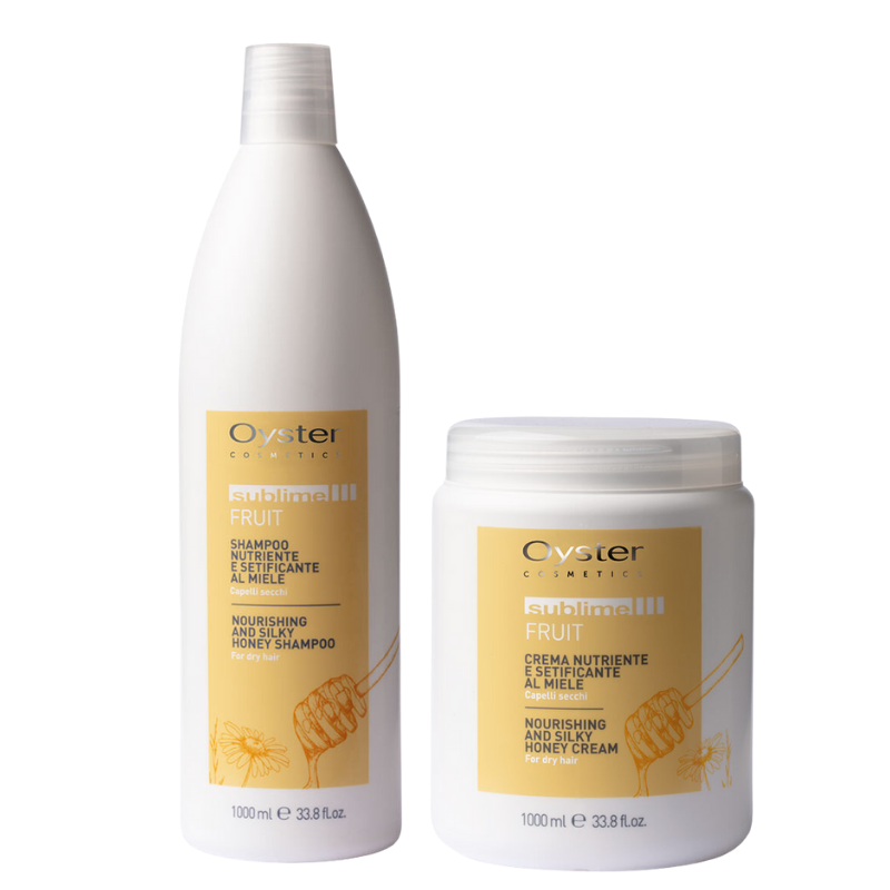 Подхранващ сет шампоан и маска с мед за суха и увредена коса Oyster Professional Nourishing & Silky Shampoo + Mask Set