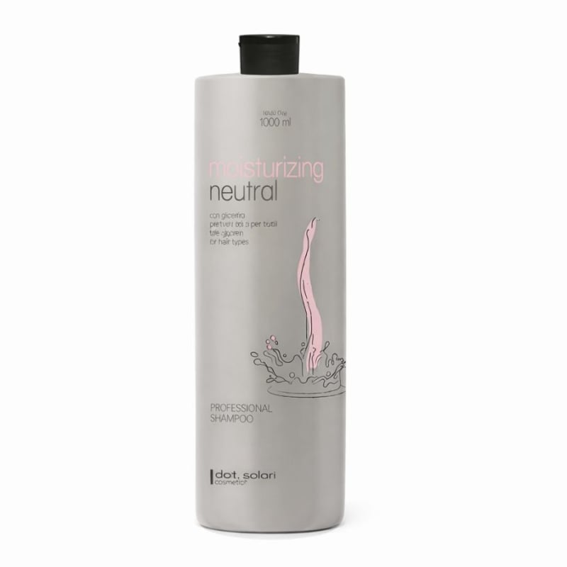 Хидратиращ неутрален шампоан с глицерин за всички типове коса Dott Solari Professional Moisturizing Neutral Glycerin Shampoo 1000 ml