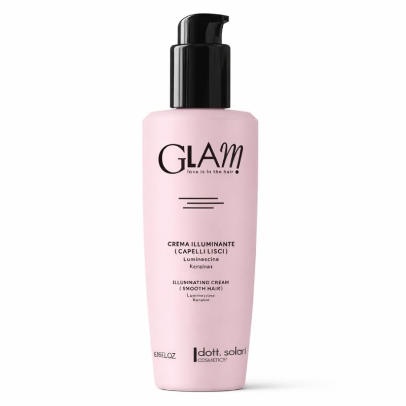 Изглаждащ крем за права, блестяща и копринена коса с термозащита Dott Solari Crema Illuminante Capelli Lisci 200 ml