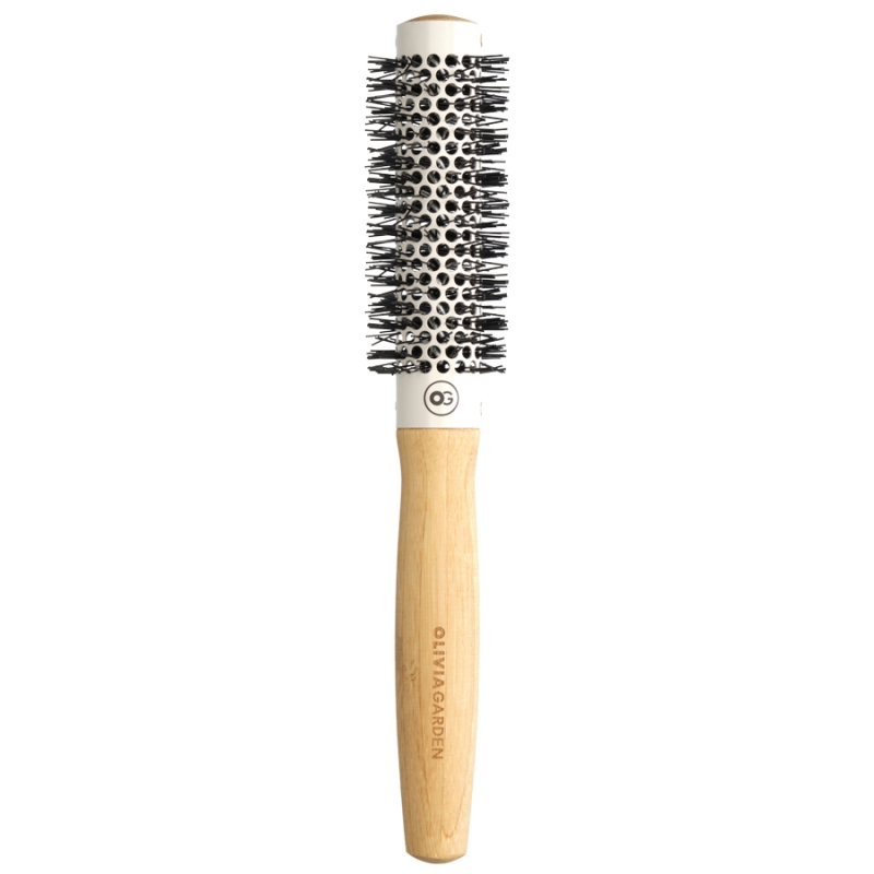 Професионална кръгла четка за коса от бамбук Olivia Garden Bamboo Touch 33 mm