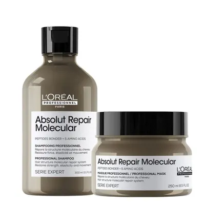Дуо сет шампоан и маска с отмиване за увредена коса Loreal Professionnel Absolut Repair Molecular