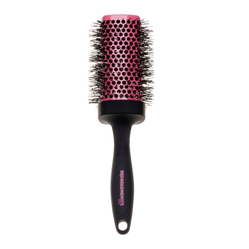 Професионална четка за сешоар с керамично покритие и обем в корена Denman SQUARGONOMICS PINK 53 mm