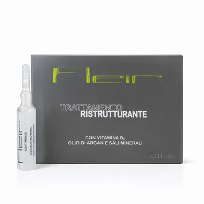 Ампули с арганово масло за суха, боядисана и изтощена коса Alan Jey Fleir Restructuring Treatment 10x10 ml