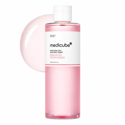 Млечен тонер за за суха, уморена и неравномерна кожа с PDRN и ниацинамид MEDICUBE PDRN Pink Niacinamide Milky Toner 250 ml