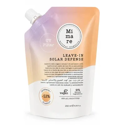 Крем без отмиване за защита срещу слънце, сухота и фриз ефект MIMARE Solar Defense Leave-In 200 ml