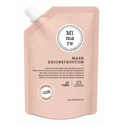 Възстановяваща маска за увредена коса за мекота и блясък MIMARE Reconstruction Hair Mask 200 ml