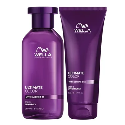 Комплект за боядисана коса за блясък, мекота и защита на цвета Wella Professionals Ultimate Color Duo Set