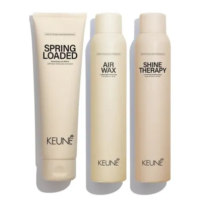 Комплект за дефинирани и еластични къдрици без фриз Keune Style Curl Define Bundle – 3 продукта