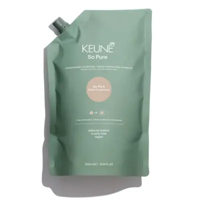 Веган изглаждащ балсам против фриз и хвърчаща коса Keune So Pure Polish Conditioner Refill 1000 ml