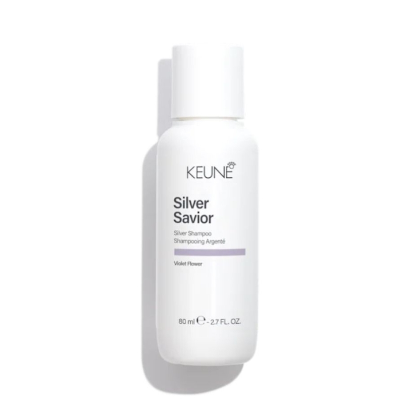 Матиращ шампоан против жълти оттенъци Keune Care Silver Savior Shampoo 80 ml Travel Size