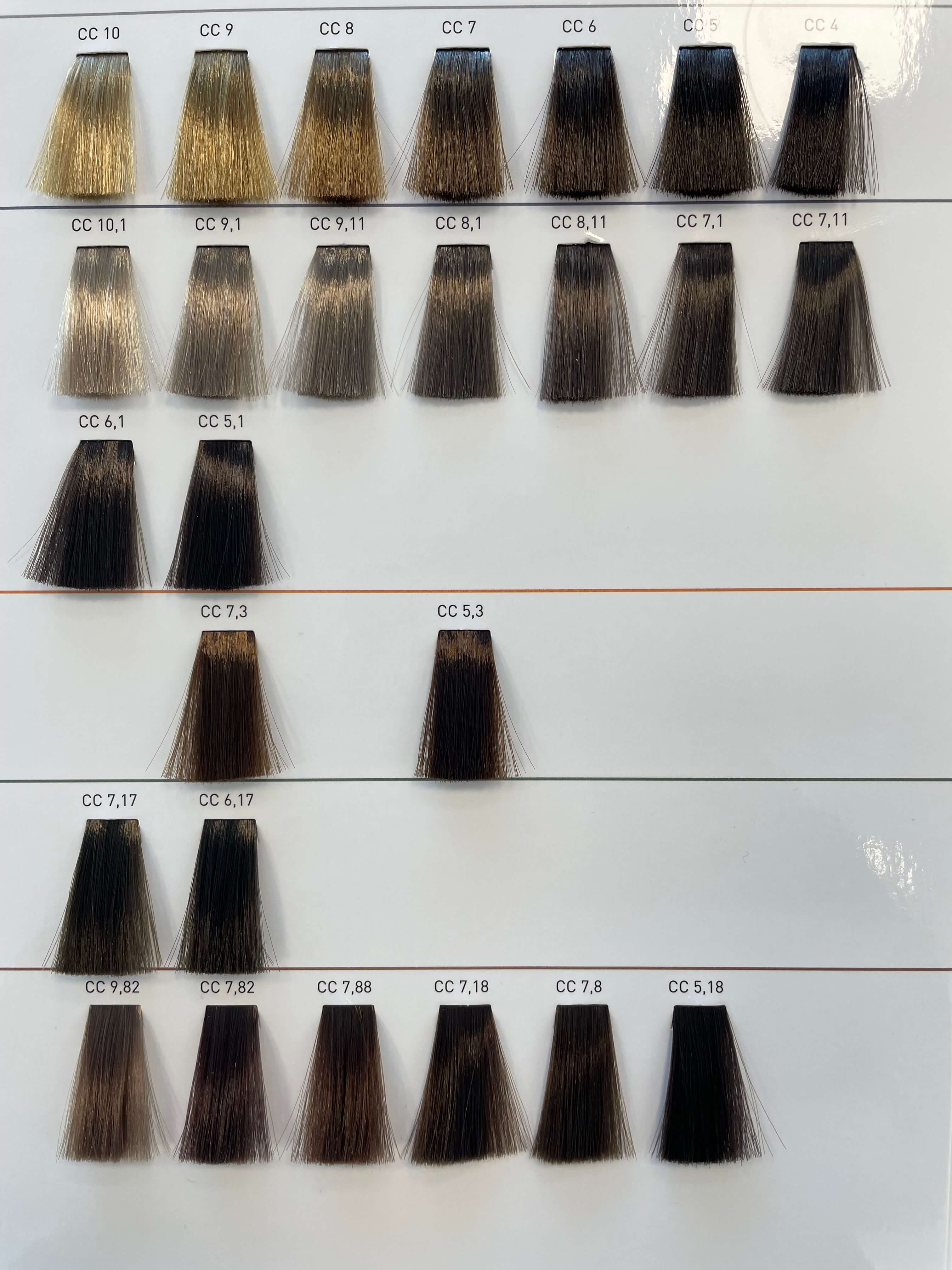 Shade chart 5
