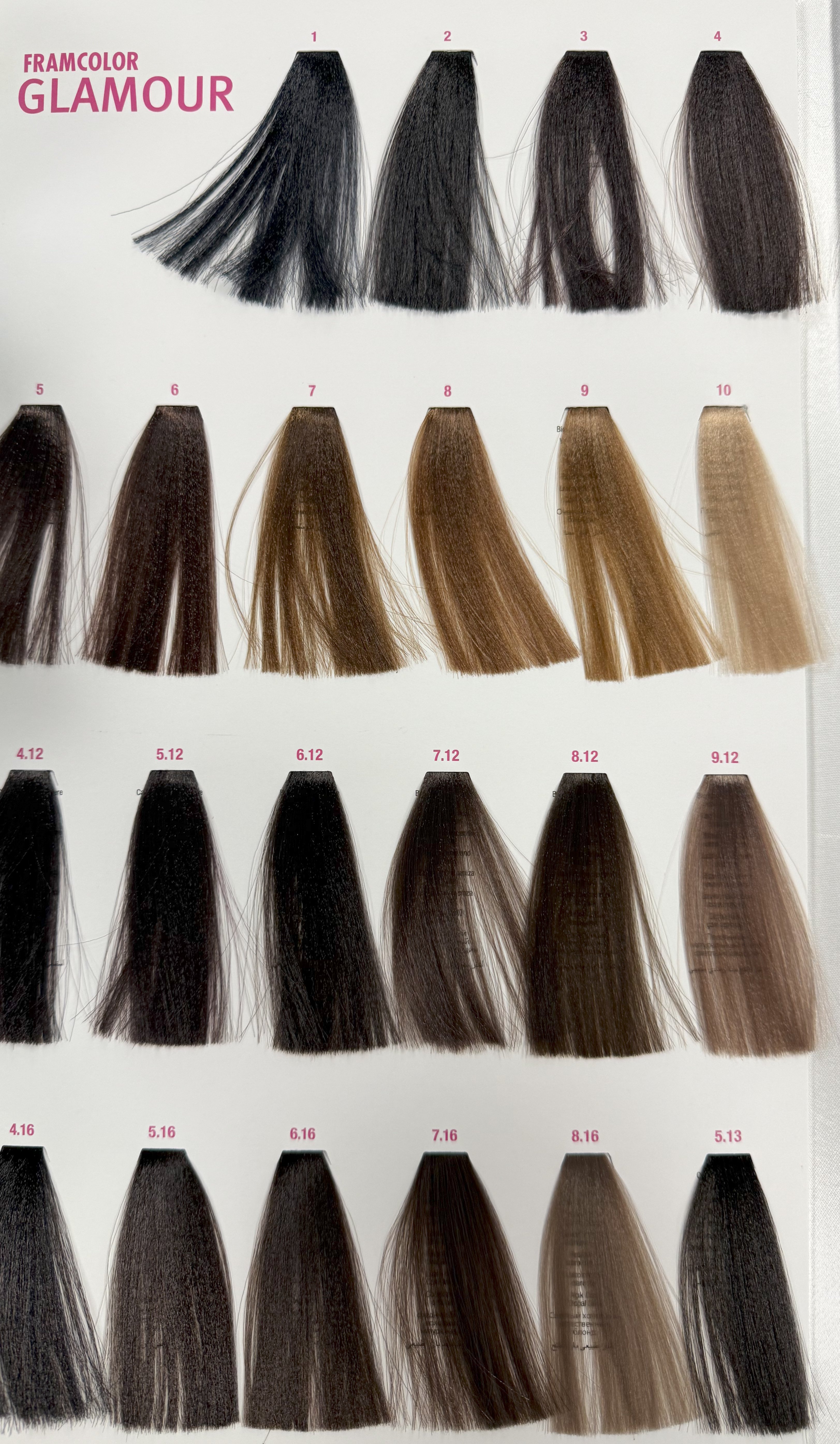 Shade chart 1
