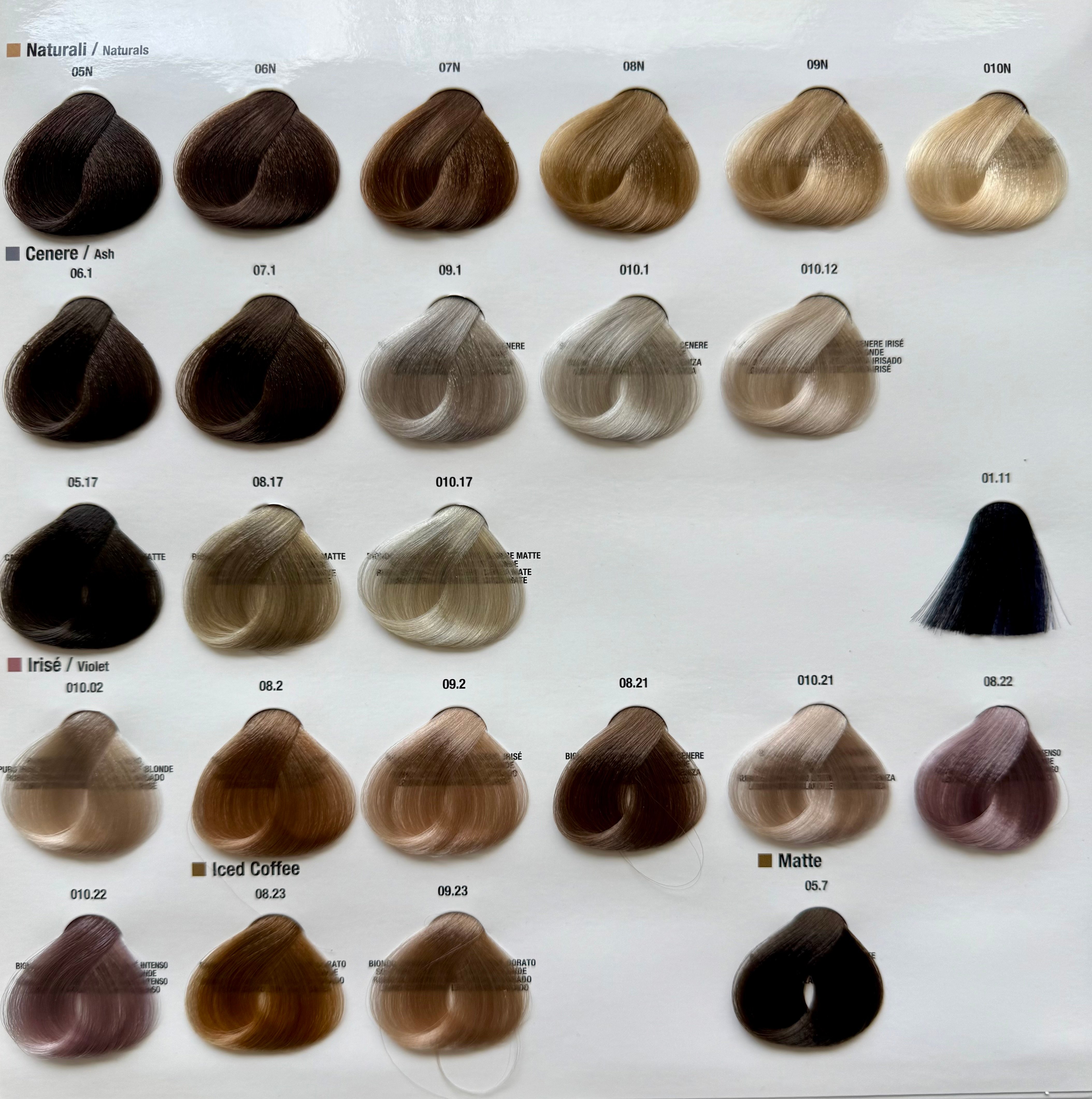 Shade chart 1