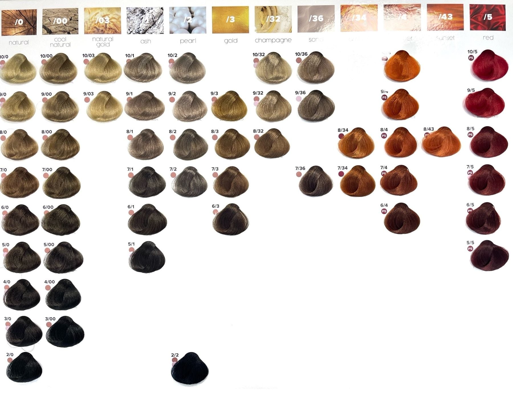 Shade chart 2