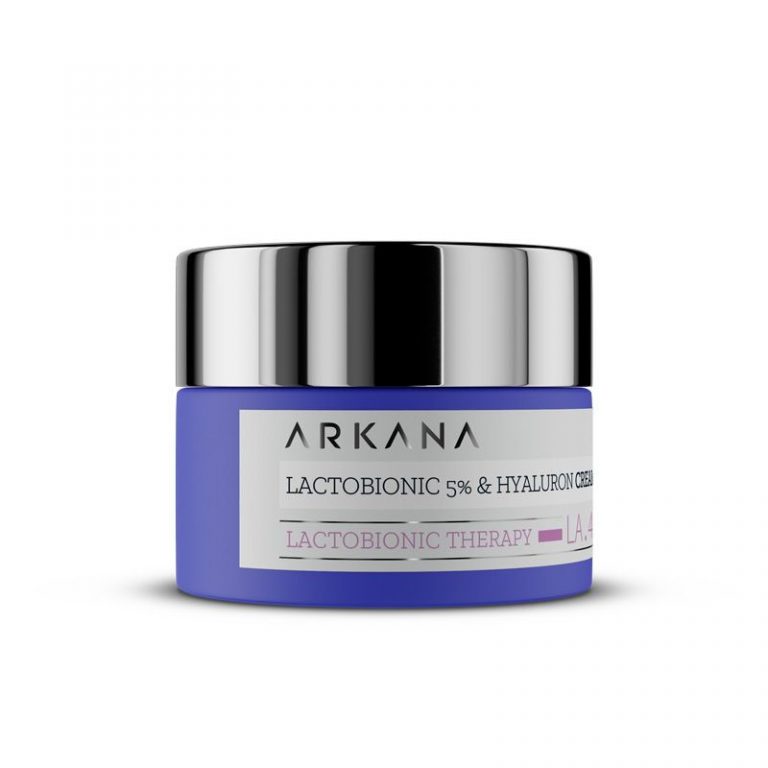 Хидратиращ крем с 5% лактобионова и хиалуронова киселина Arkana Lactobionic 5% & Hyaluron Cream 50 ml