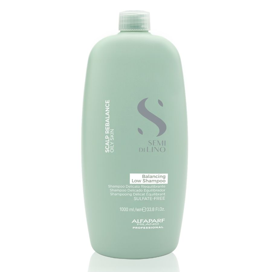 Шампоан за мазна коса Alfaparf Semi Di Lino Scalp Care Balancing Shampoo 1000ml