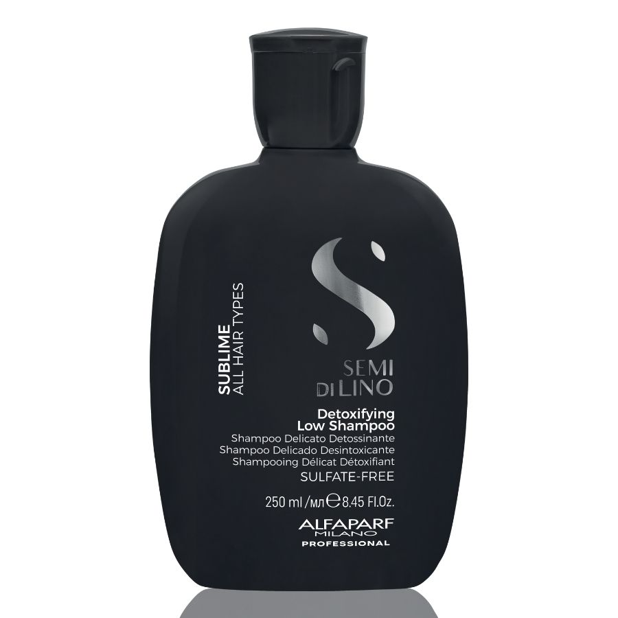 Детоксикиращ шампоан за скалп и коса Alfaparf Semi di Lino Sublime Detoxifying Low Shampoo 250ml