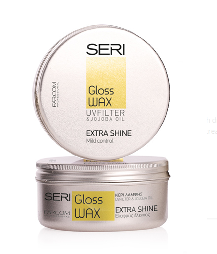 Вакса за блясък с лека фиксация Farcom Seri Gloss Wax 100ml — 2