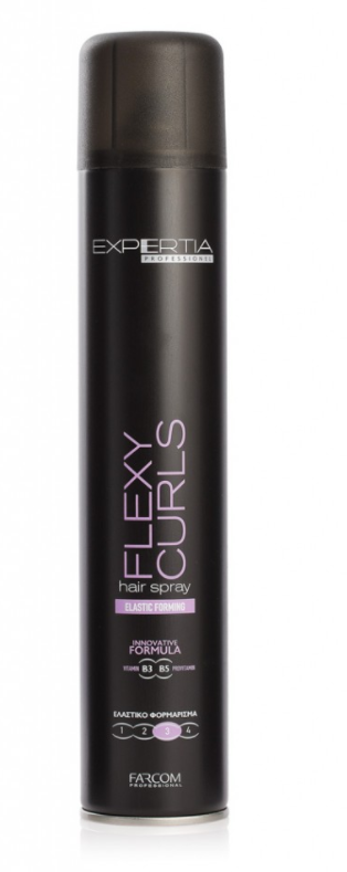 Моделиращ лак за коса със силна фиксация Expertia Professionel Flexy Curls Hair Spray 500ml — 2