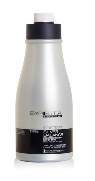 Матиращ шампоан с анти-жълт ефект Expertia Professionel Silver Balance Shampoo 1500ml — 2