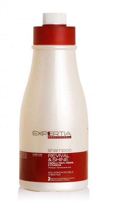 Възстановяващ шампоан за боядисана и изтощена коса с Кератин Expertia Professionel Revival & Shine Shampoo 1500ml — 2