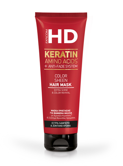 Маска за боядисана коса с Кератинови аминокиселини Farcom HD Color Sheen Mask 250ml — 2