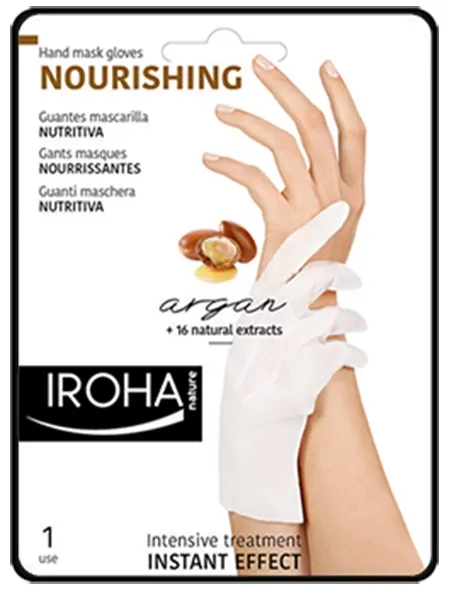 Омекотяваща маска за сухи ръце с Арган Iroha Nourishing Gloves Mask for Hands - Argan — 2