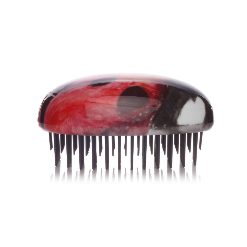 Четка за разресване Kent Pebble Detangling Ladybug Brush