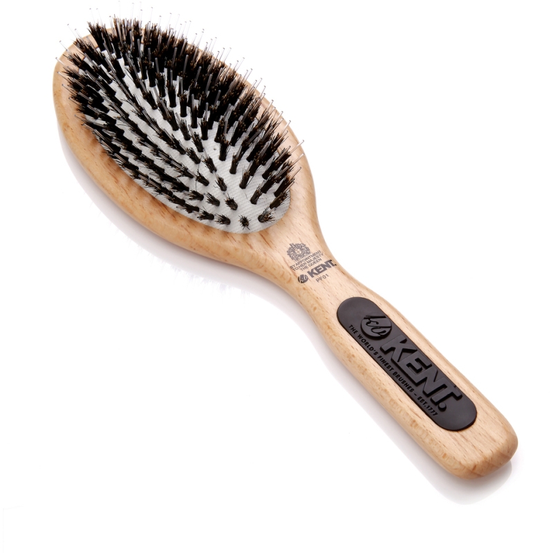 Четка за за изправяне на коса Kent Perfect For Smoothing Large Cushion Britle Nylon Mix Brush