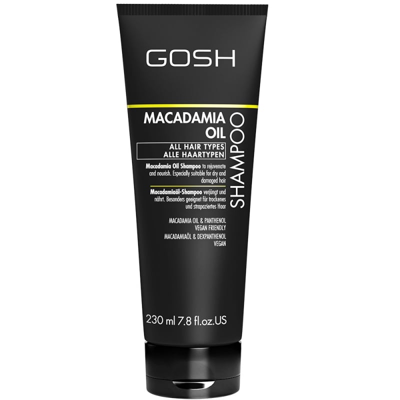 Шампоан за суха и изтощена коса с макадамия Gosh Macadamia Oil Shampoo 230ml