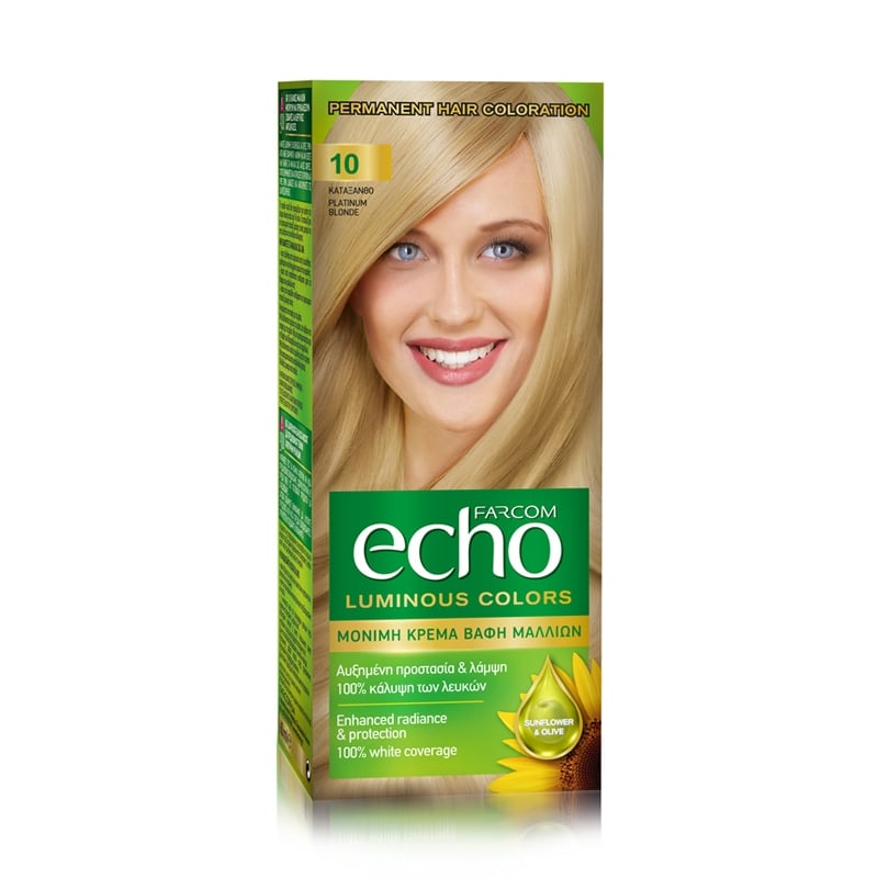 Щадяща боя за коса с екстракт от Маслина и Витамин C Farcom Echo Hair Color 120ml — 10