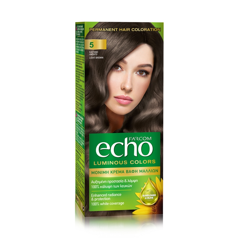 Щадяща боя за коса с екстракт от Маслина и Витамин C Farcom Echo Hair Color 120ml — 5