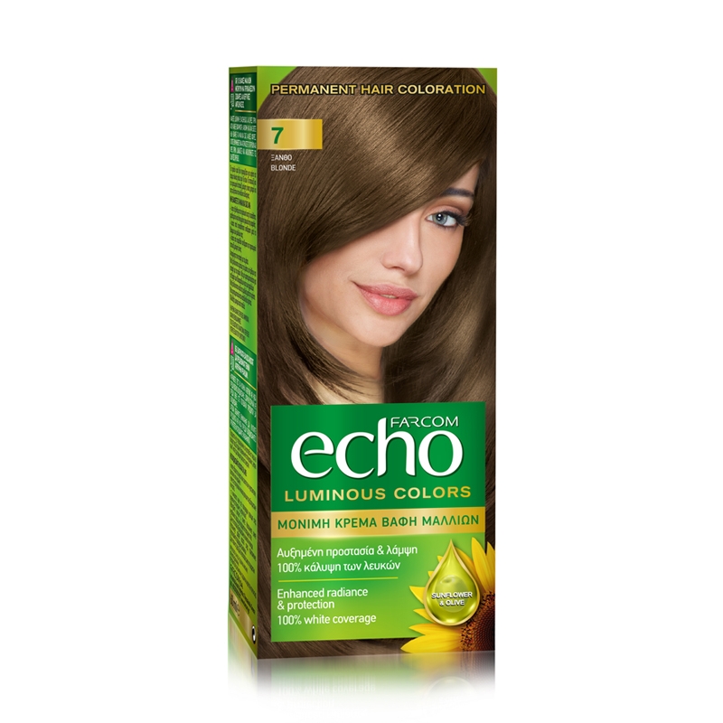 Щадяща боя за коса с екстракт от Маслина и Витамин C Farcom Echo Hair Color 120ml — 7