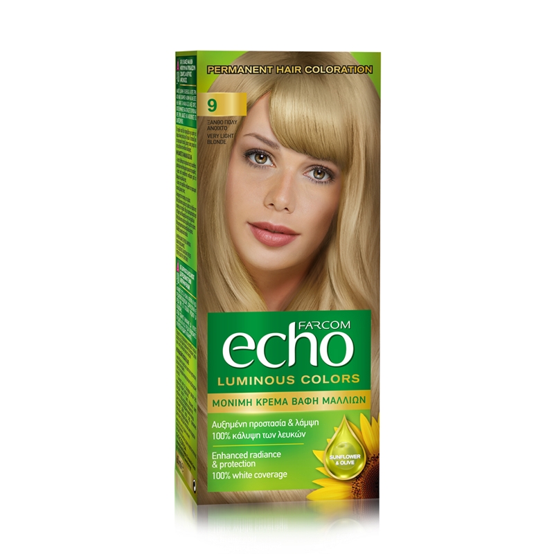 Щадяща боя за коса с екстракт от Маслина и Витамин C Farcom Echo Hair Color 120ml — 9