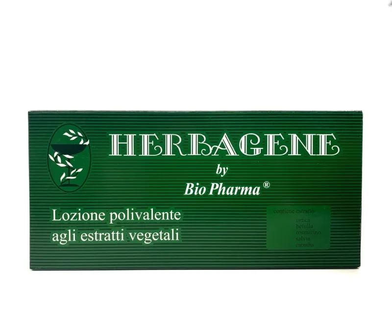 Ампули против пърхот, косопад и мазни корени Biopharma Herbagene 8X10ml — 3