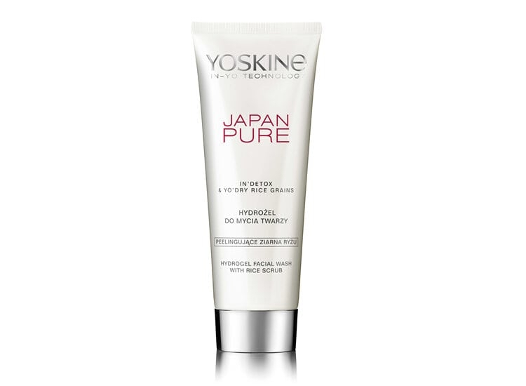 Ексфолиращ и хидратиращ хидрогел Yoskine Japan Pure Hydrogel Facial Wash With Rice Scrub 150ml
