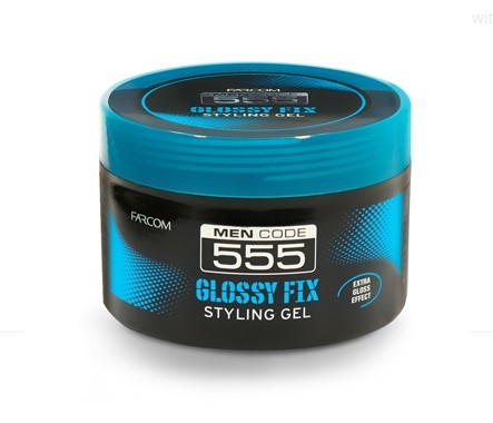 Гел за коса Farcom 555 Men Code Styling Gel Glossy Fix 250ml — 2