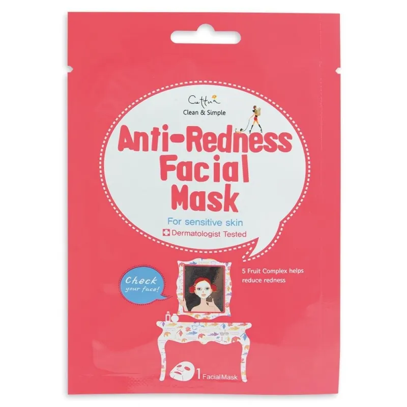 Маска за лице против зачервявания Cettua Clean & Simple Anti-Redness Facial Mask