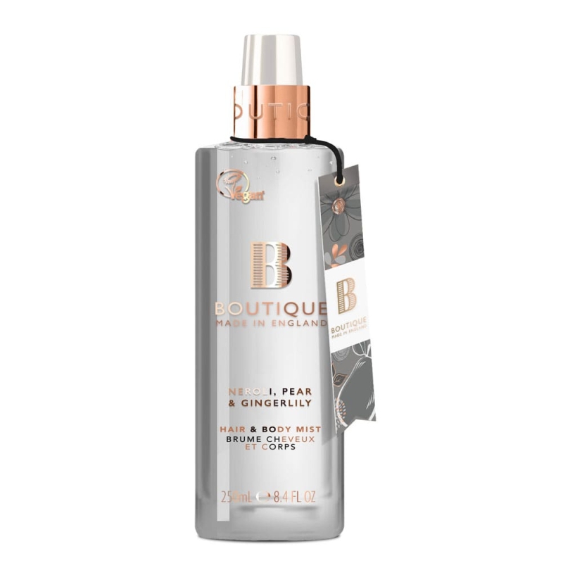 Спрей - мист за коса и тяло Нероли, Круша и Хедихиум Boutique Neroli, Pear & Gingerlily Hair & Body Mist 250ml