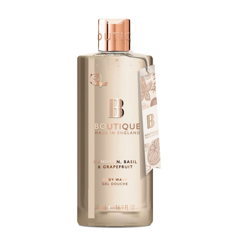 Душ гел Мандарина, Босилек и Грейпфрут Boutique Mandarin, Basil & Grapefruit Body Wash 500ml