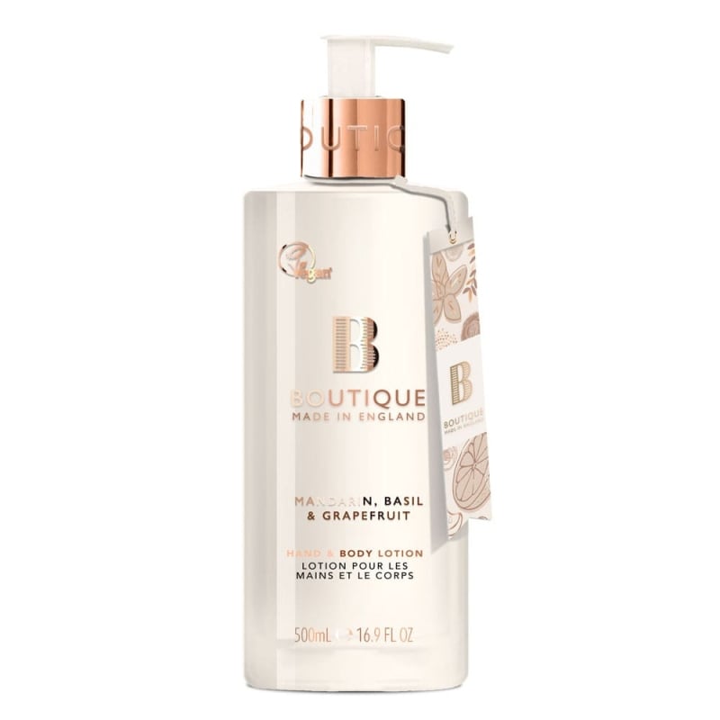 Лосион за тяло и ръце Мандарина, Босилек и Грейпфрут Boutique Mandarin, Basil & Grapefruit Hand & Body Lotion 500ml