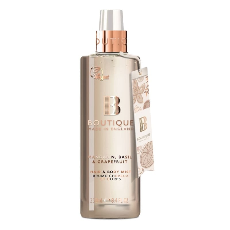 Спрей - мист за коса и тяло Мандарина, Босилек и Грейпфрут Boutique Mandarin, Basil & Grapefruit Hair & Body Mist 250ml
