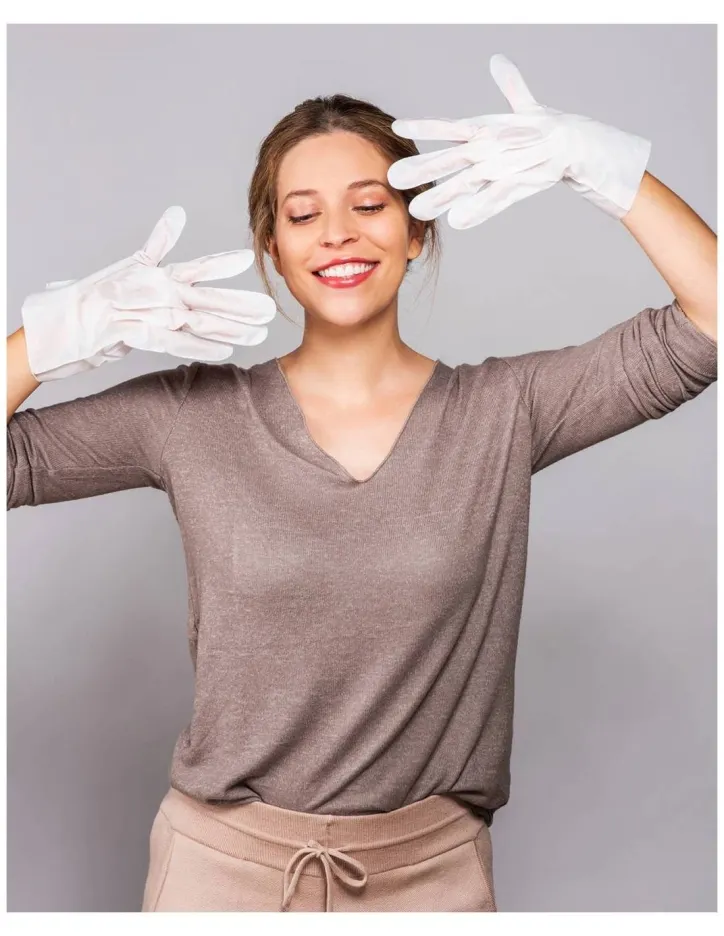Омекотяваща маска за сухи ръце с Арган Iroha Nourishing Gloves Mask for Hands - Argan — 3