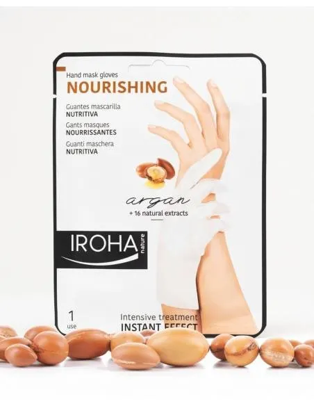 Омекотяваща маска за сухи ръце с Арган Iroha Nourishing Gloves Mask for Hands - Argan — 4
