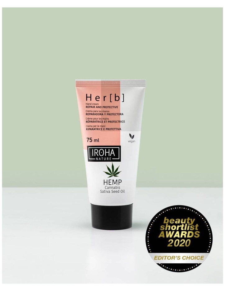 Възстановяващ крем за ръце с конопено масло Iroha Repair & Protective Hand Cream with Cannabis 75ml — 5