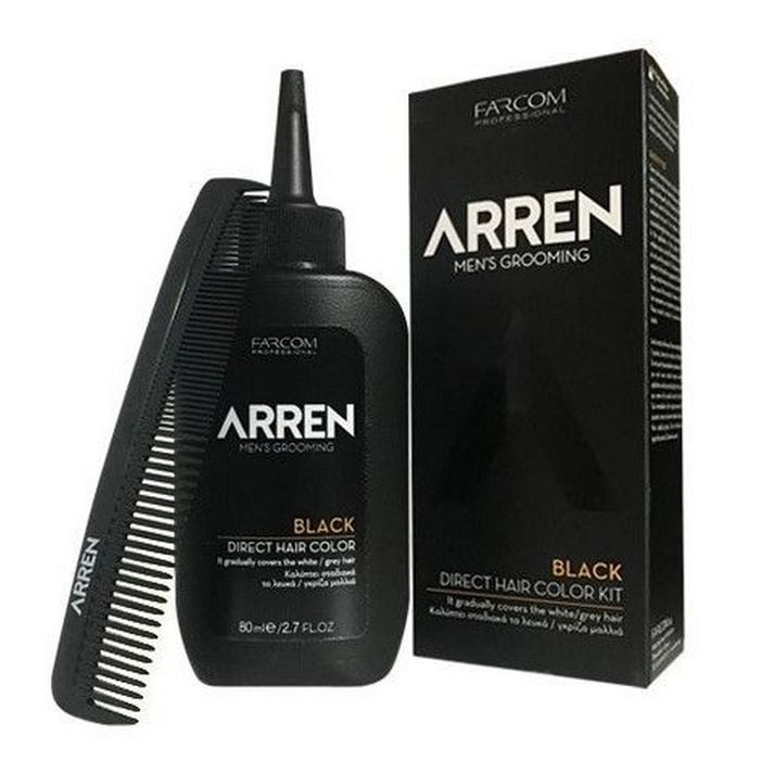 Arren Men's Grooming Black Direct Hair Color Kit 80ml