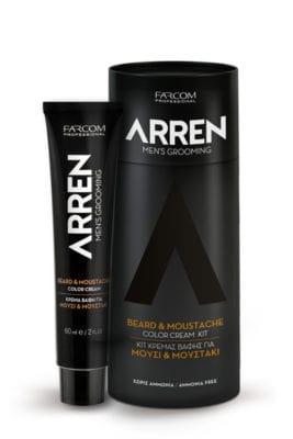 Arren Men's Grooming Beard & Moustache Color Cream Ammonia Free 60ml — 2