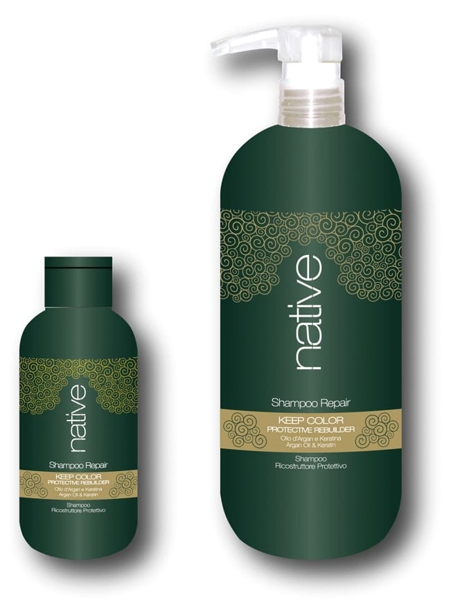 Шампоан за много суха и третирана коса с Арган и Кератин Native Repair Shampoo